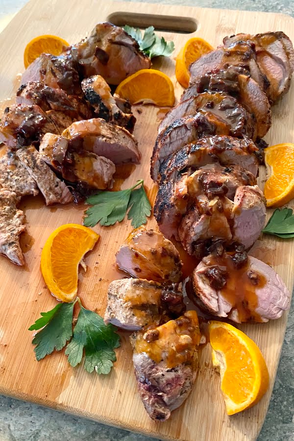 Pork with Chipotle Honey Orange Sauce