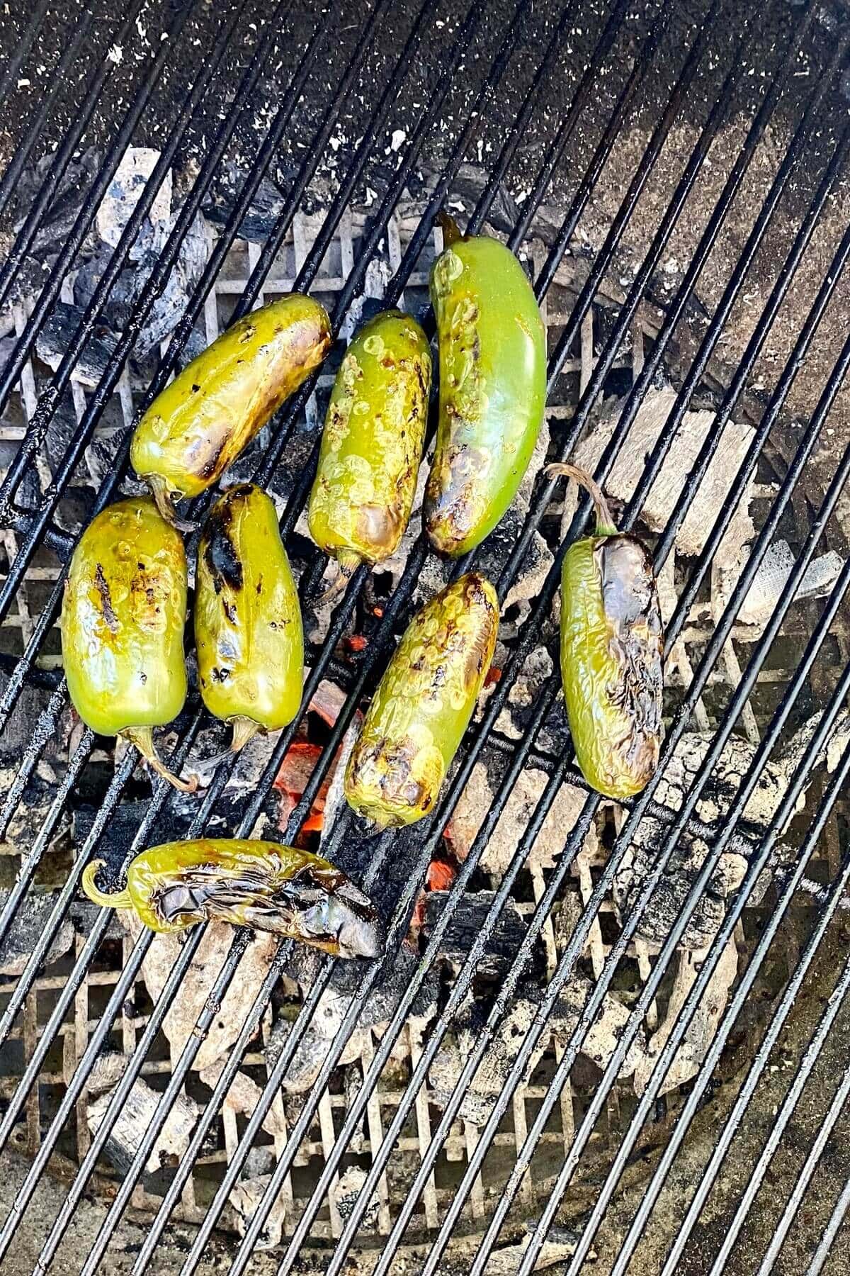 grilling jalapeno peppers.