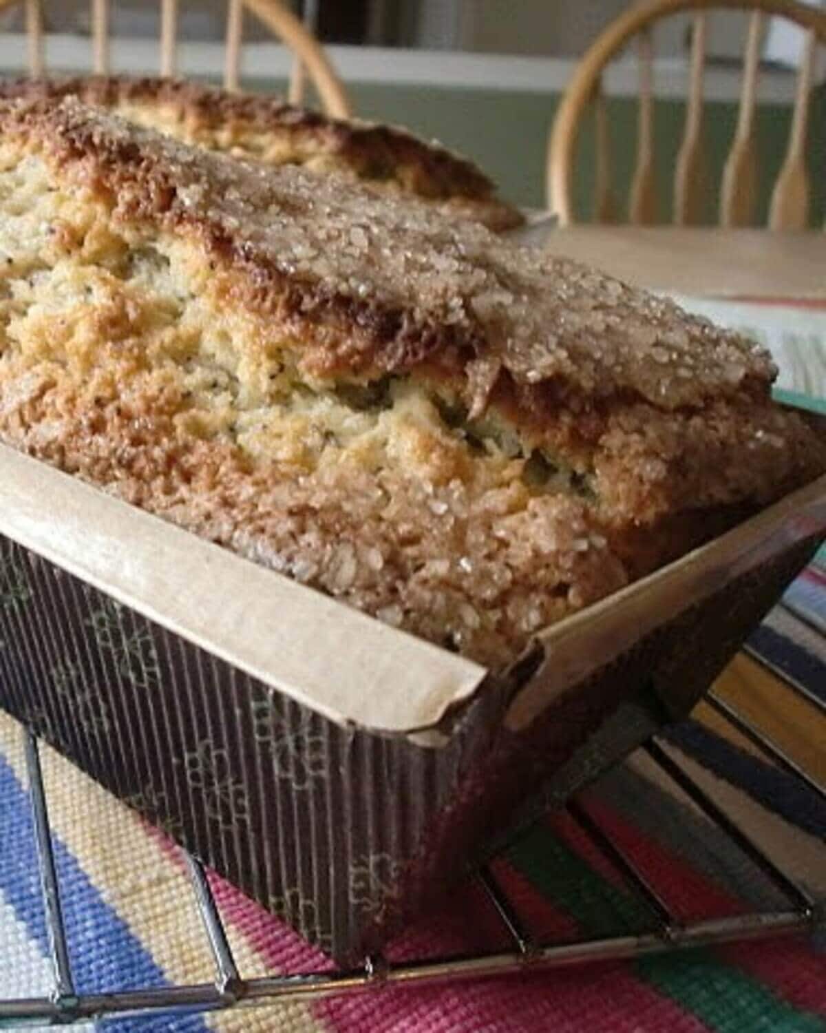 Poppy Seed Bread - A Simple No Yeast Quick Bread