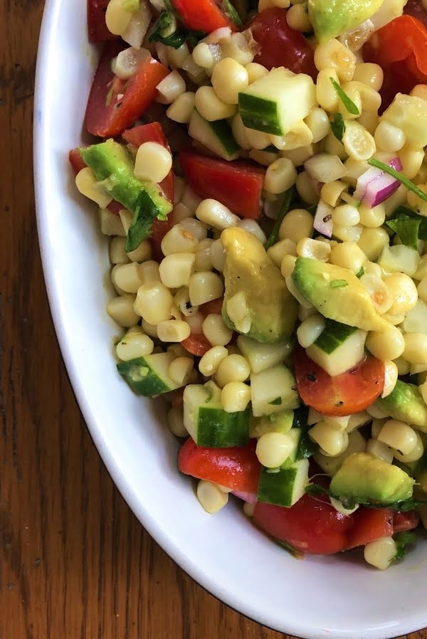 corn and avocado salad