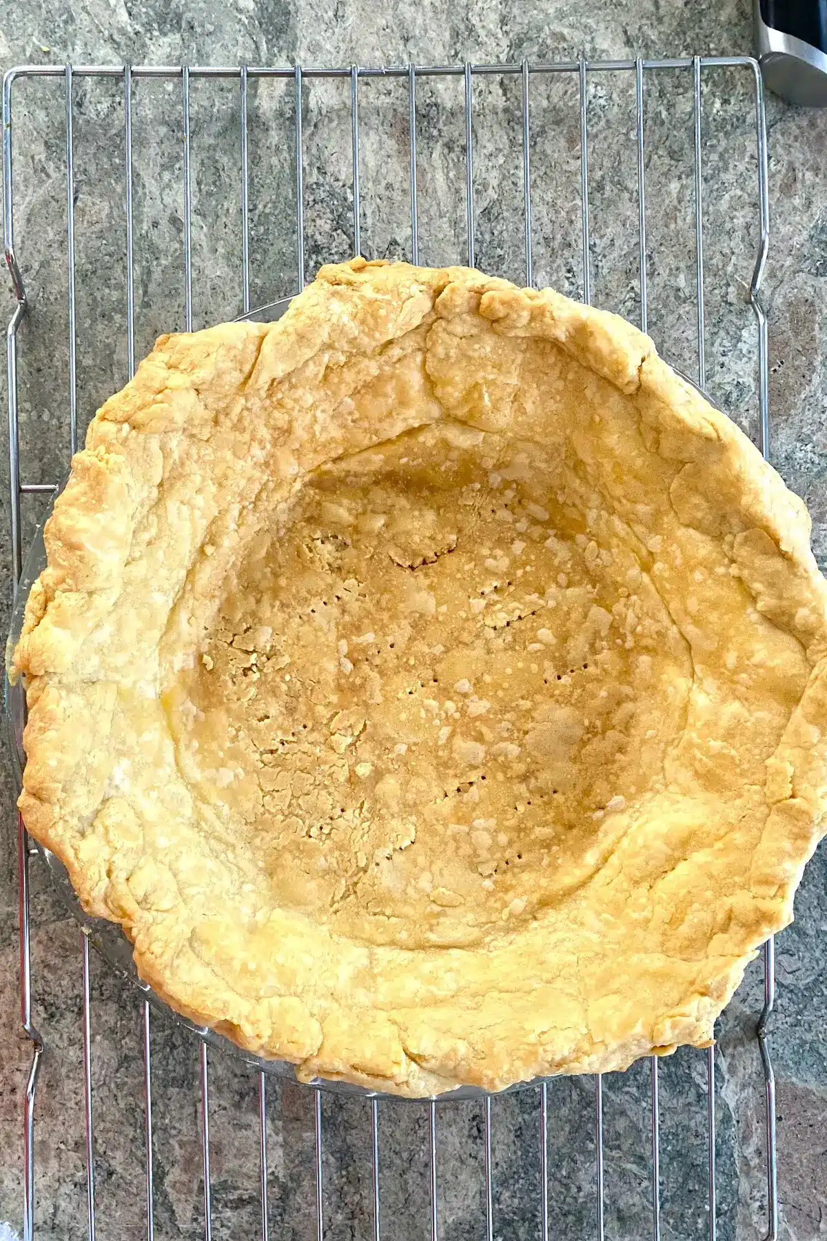 baked pie crust.