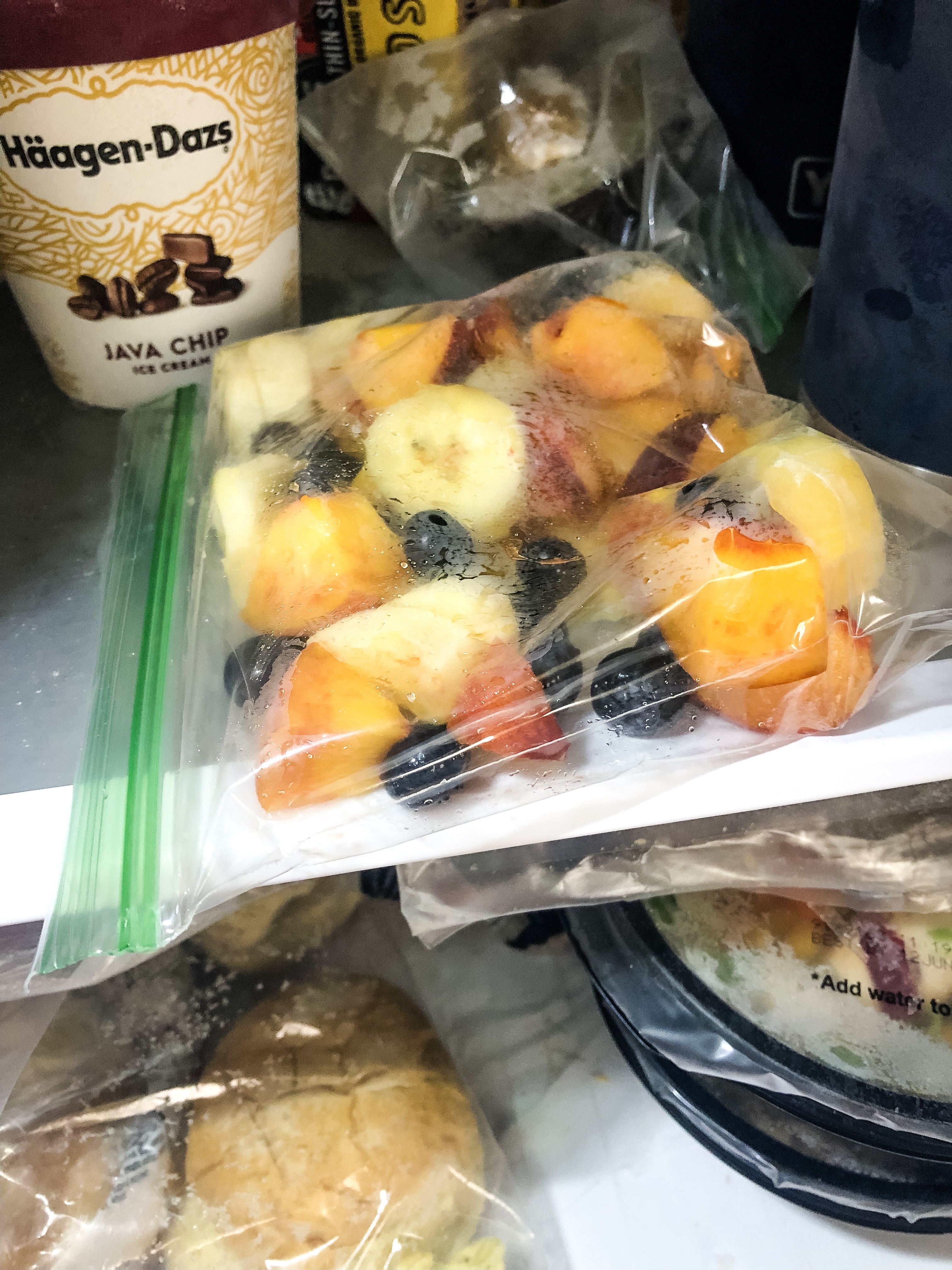 freezer smoothies in baggies