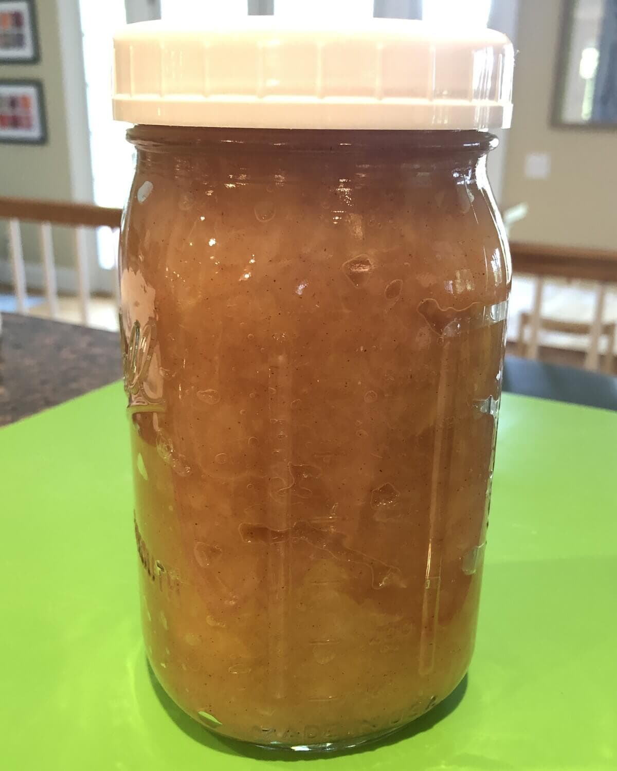 jar of chunky applesauce.