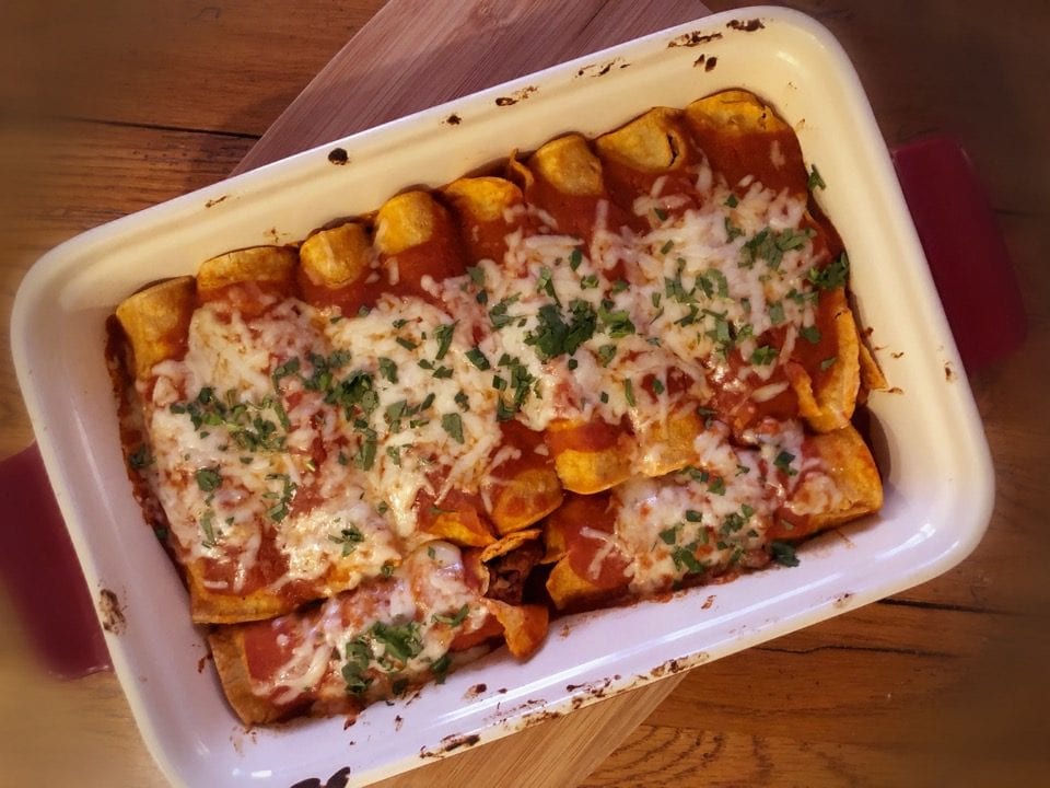 easy beef enchiladas