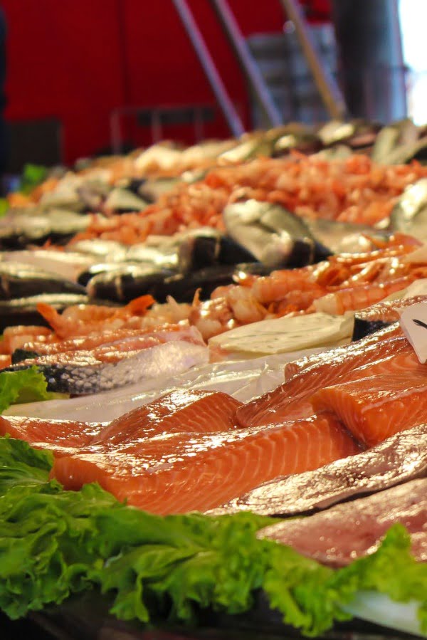 fresh fish at fish market