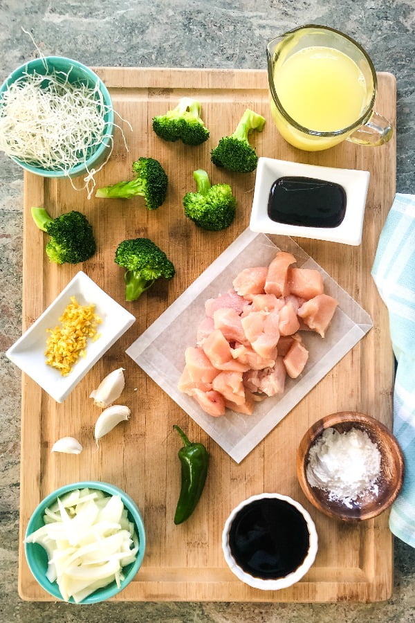 ingredients in chicken stir fry