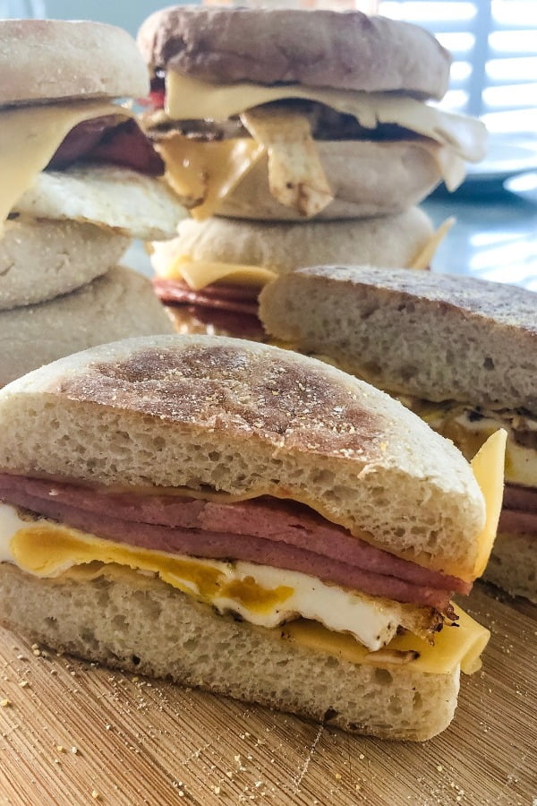 Pork Roll Sandwich with Fried Egg and Cheese