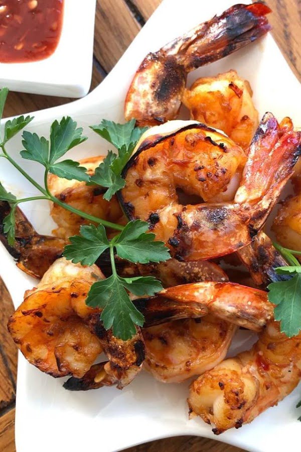 Barbecue Korean Shrimp Recipe {Sweet & Spicy}