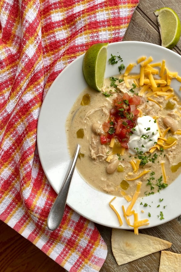 Instant Pot Creamy Enchilada Chicken Soup