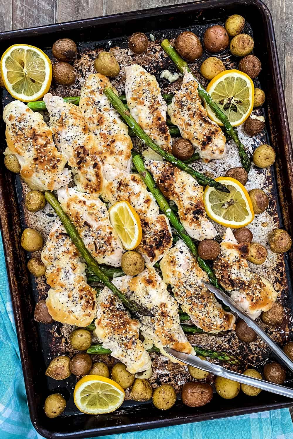 Everything Bagel Chicken Sheet Pan Dinner