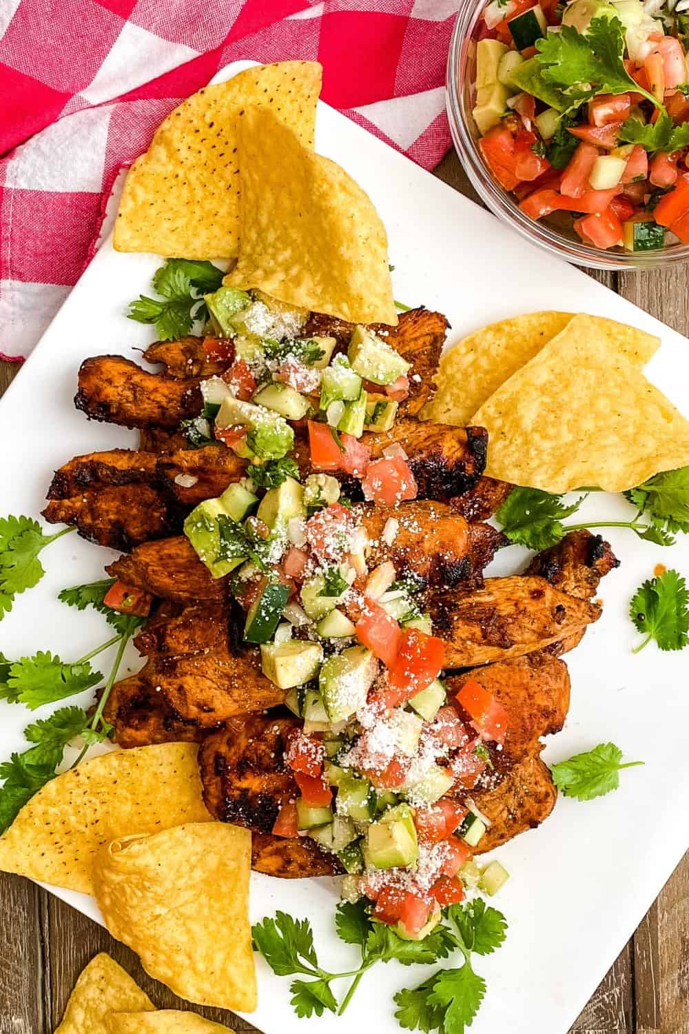 chicken seasoned with lime and chili