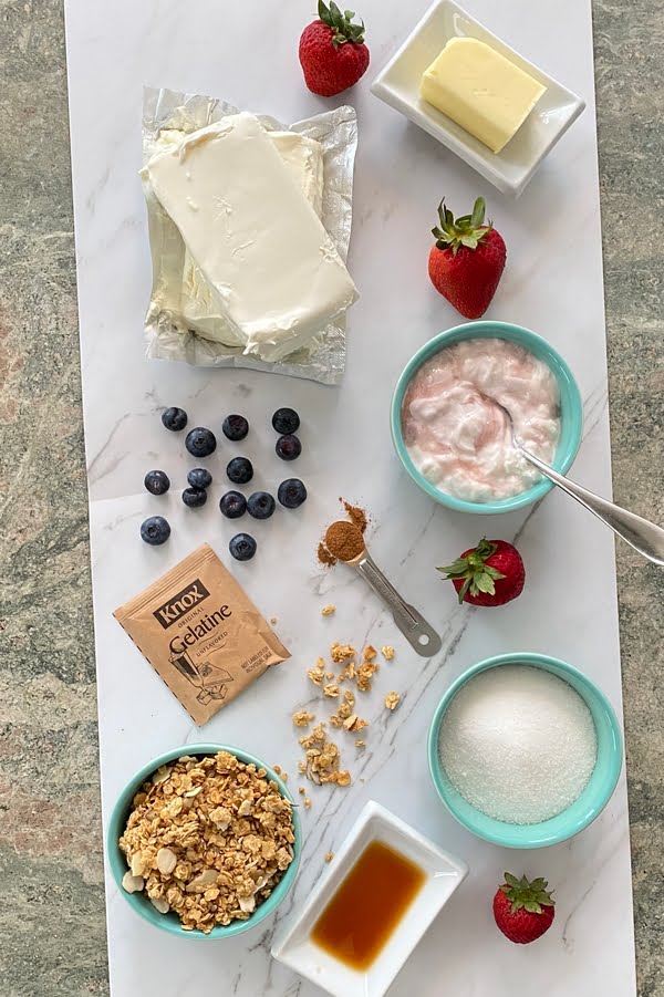 ingredients for no bake cheesecake