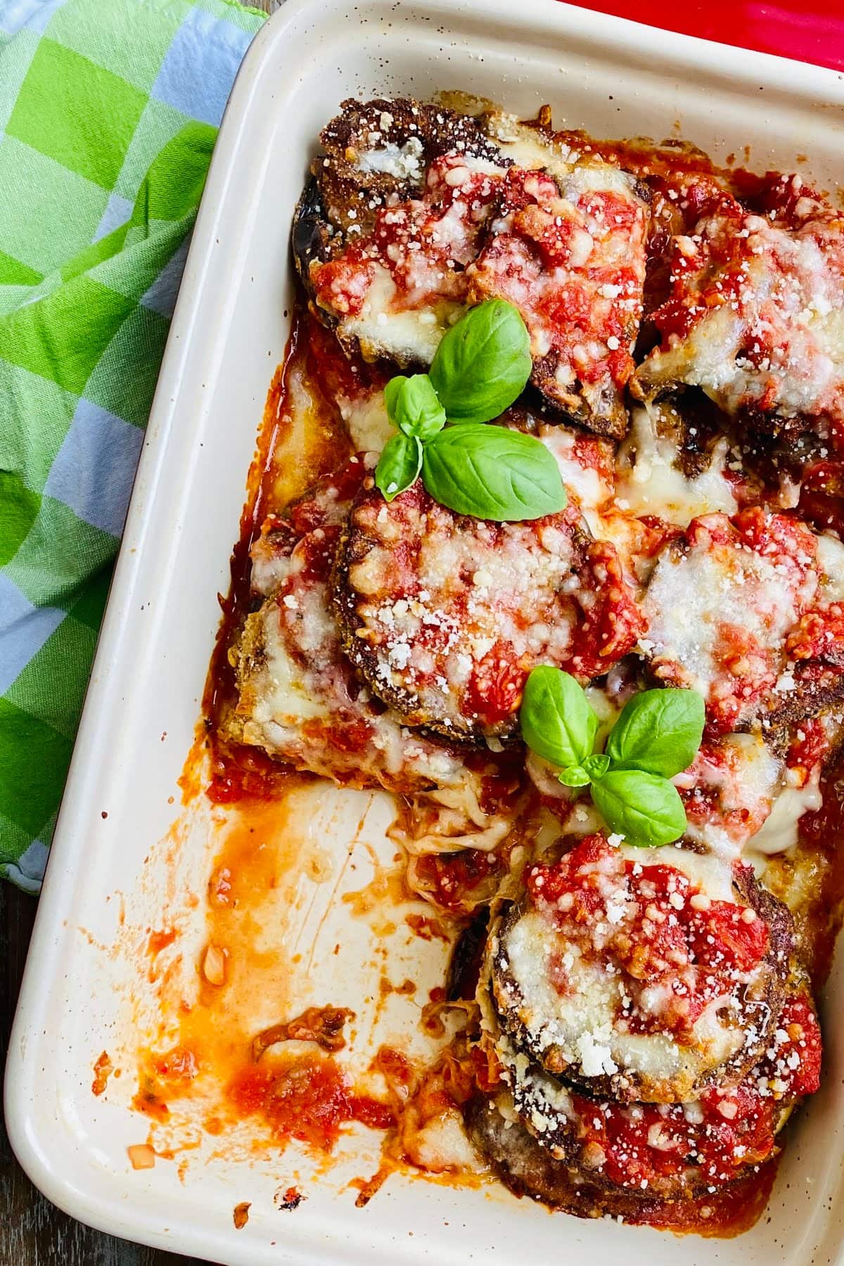 Oven Fried and Baked Eggplant Parmesan