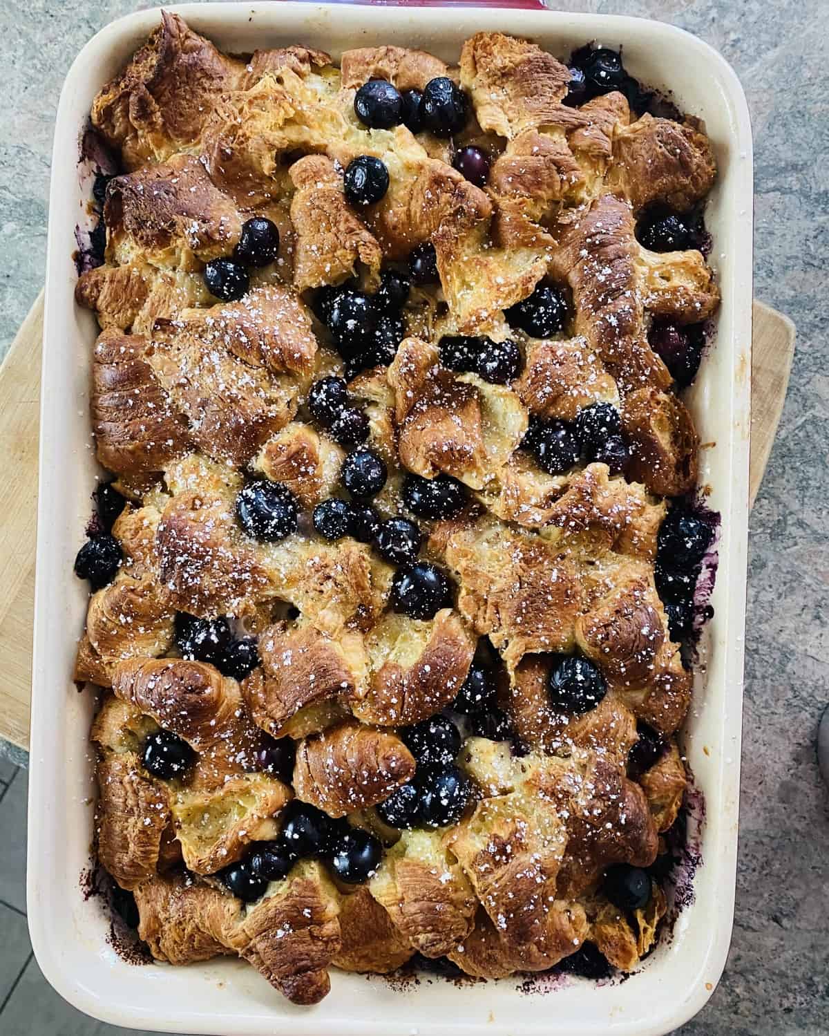 Blueberry Croissant French Toast Casserole Recipe