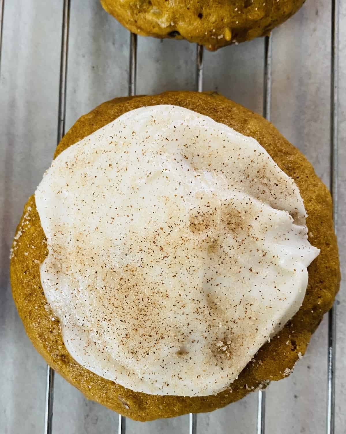 Soft Pumpkin Spice Cookies with Buttercream Frosting