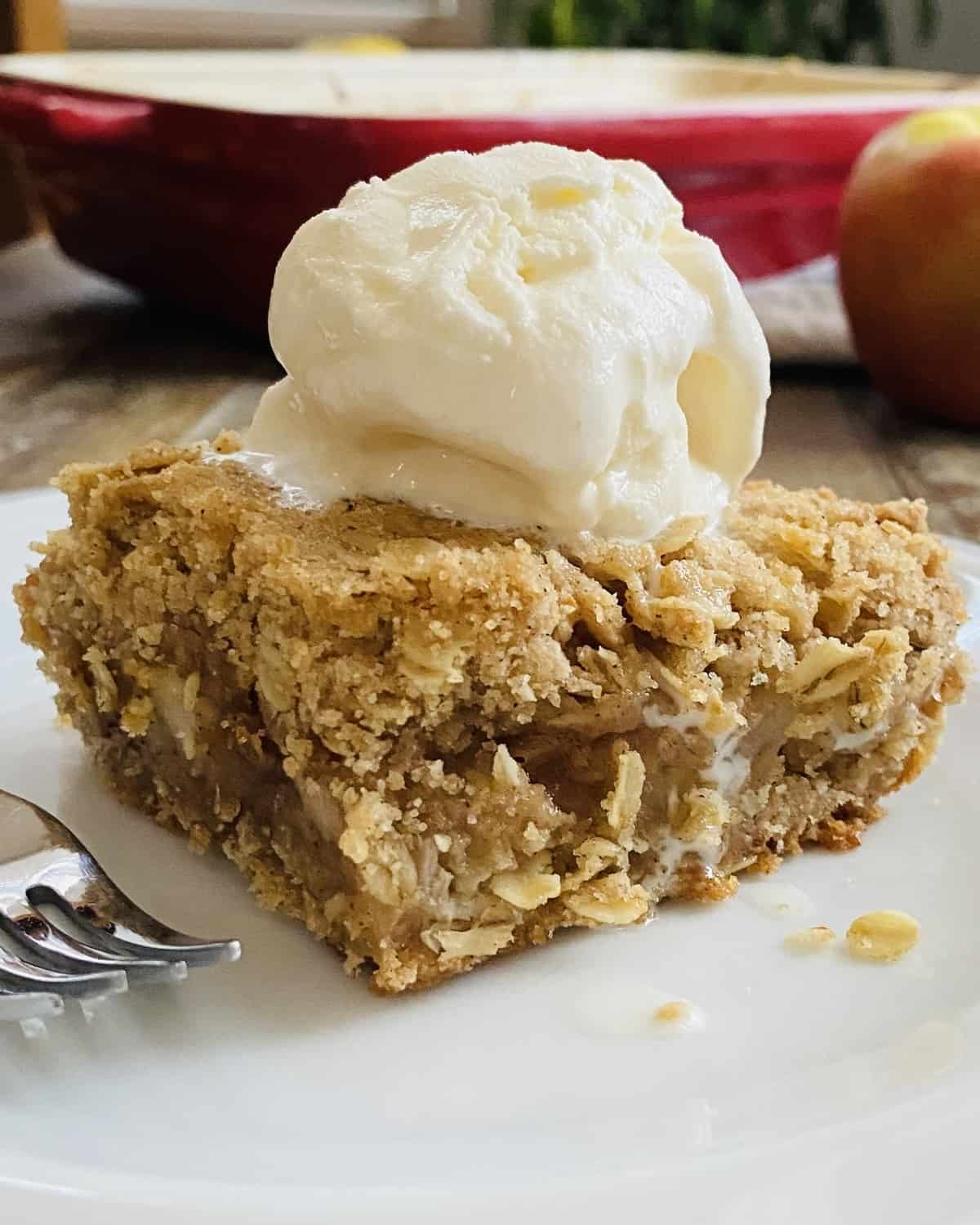 dessert for the fall with ice cream