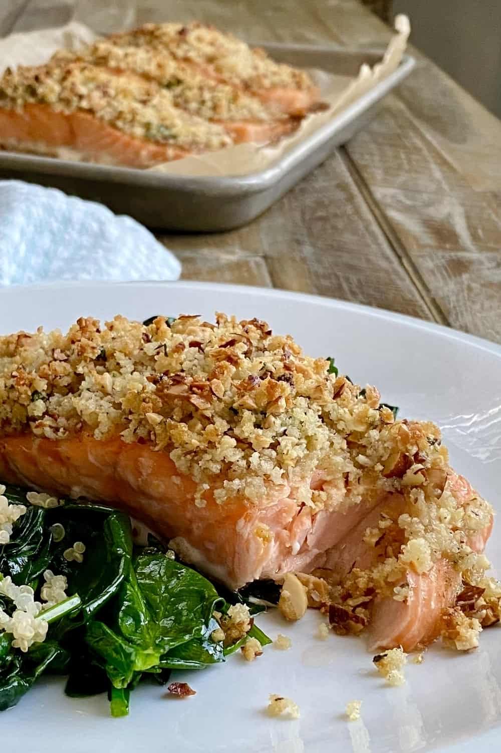 Pecan Crusted Salmon with Honey Mustard