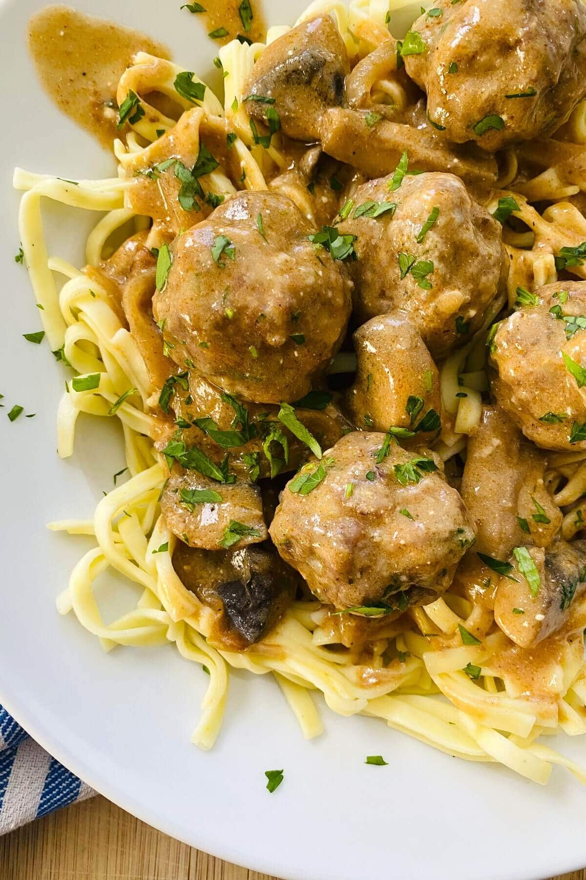 Meatball Stroganoff {Easy Homemade Recipe}