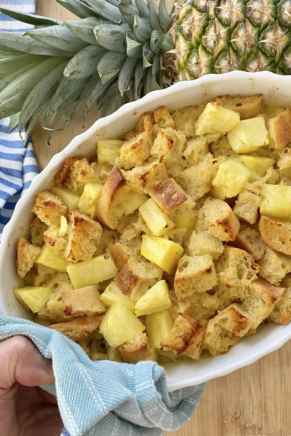 Fresh Pineapple Bread Pudding