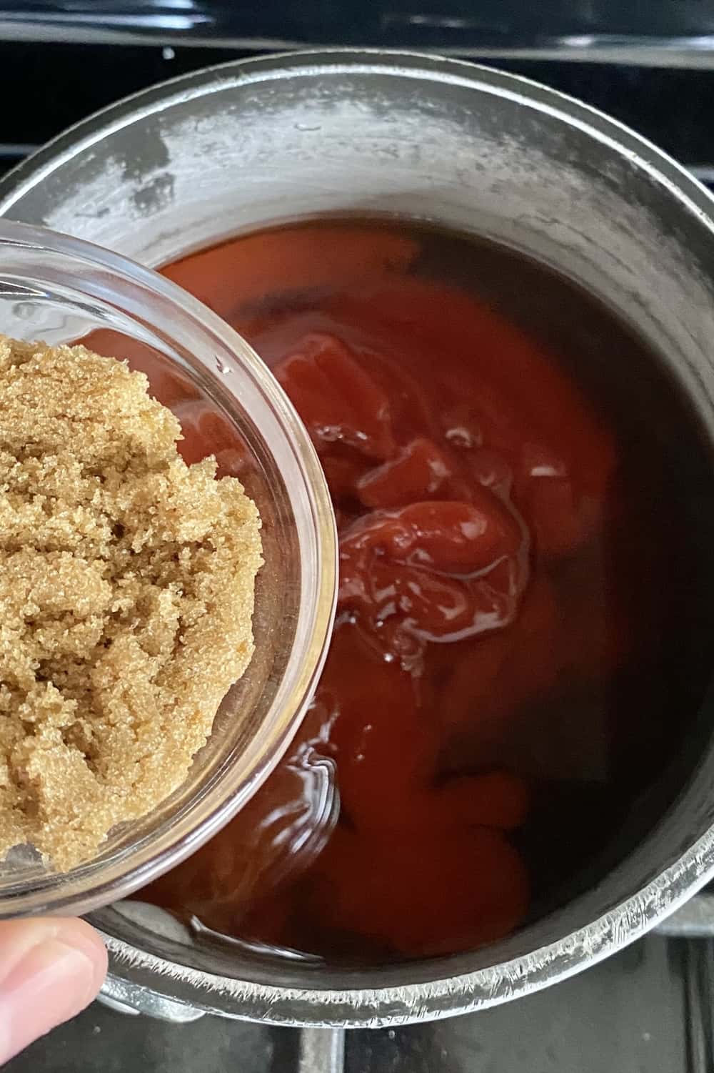ketchup, worcestershire sauce and brown sugar for bbq sauce
