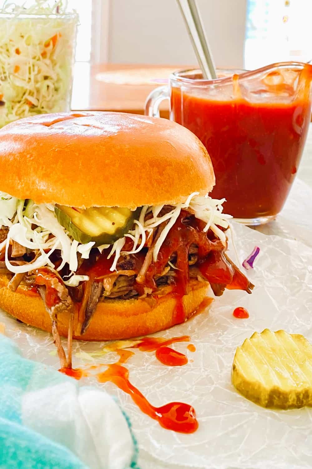 Beef Brisket Sandwich {Instant Pot}
