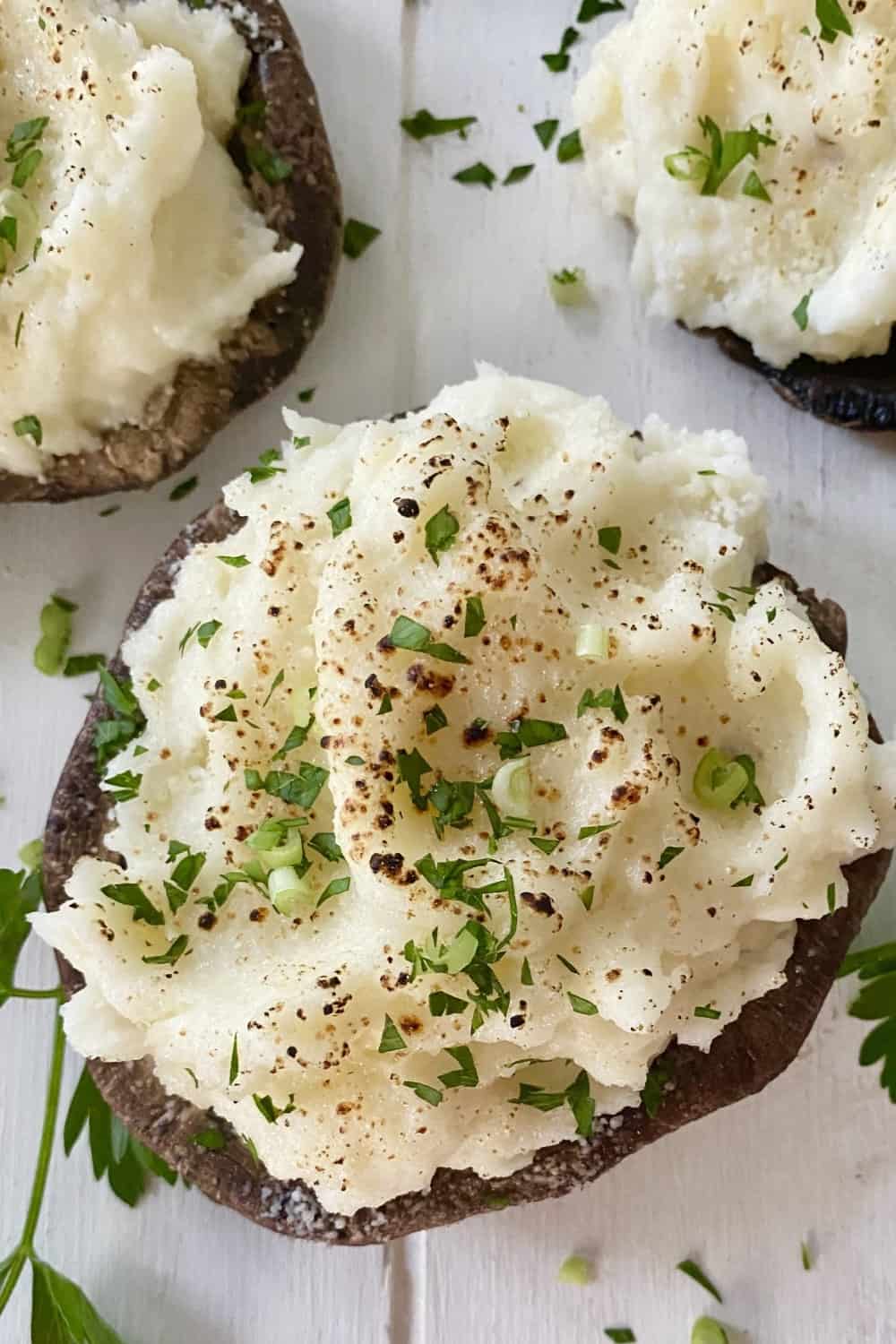 Stuffed Portobello Mushrooms with Mashed Potatoes