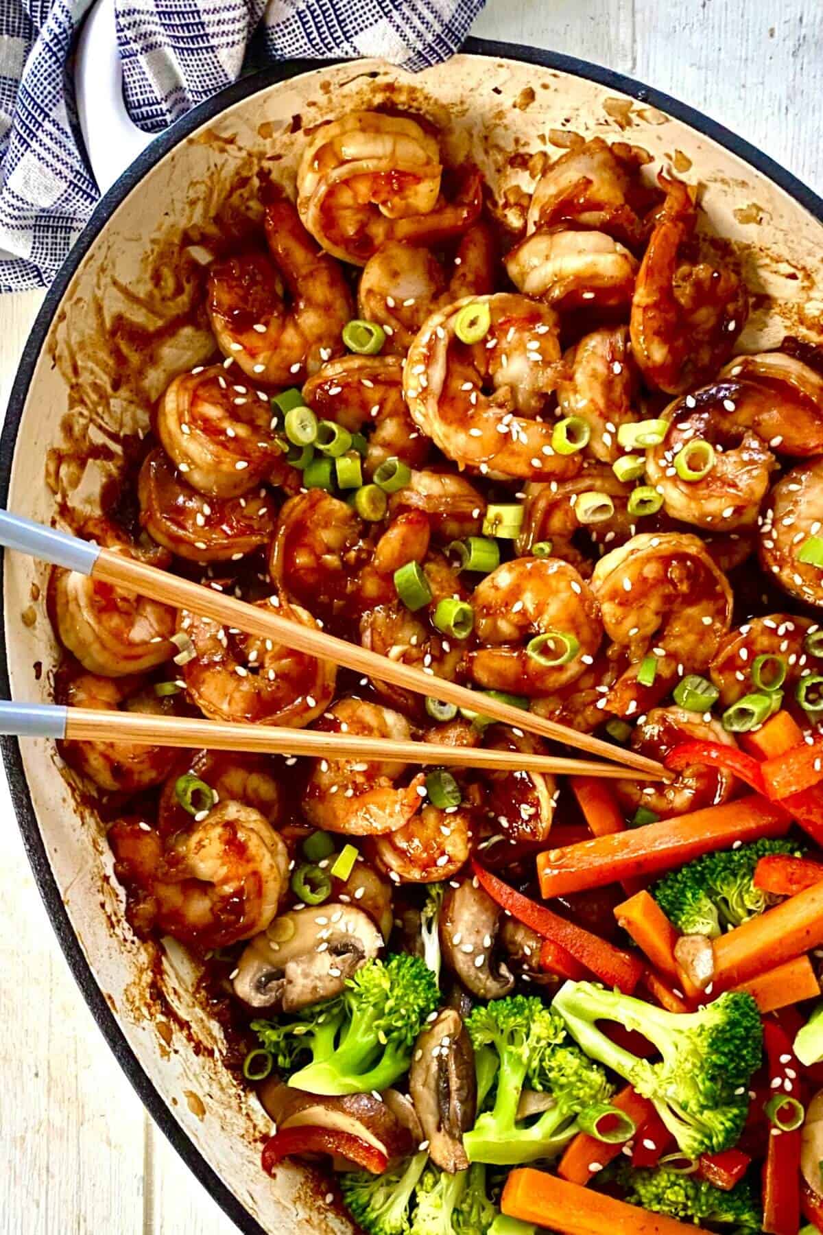 Sizzling Hibachi Shrimp and Vegetables
