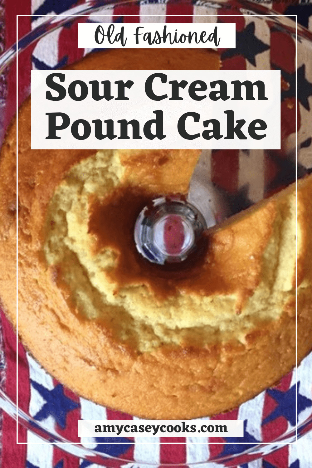 pound cake with a slice cut out.