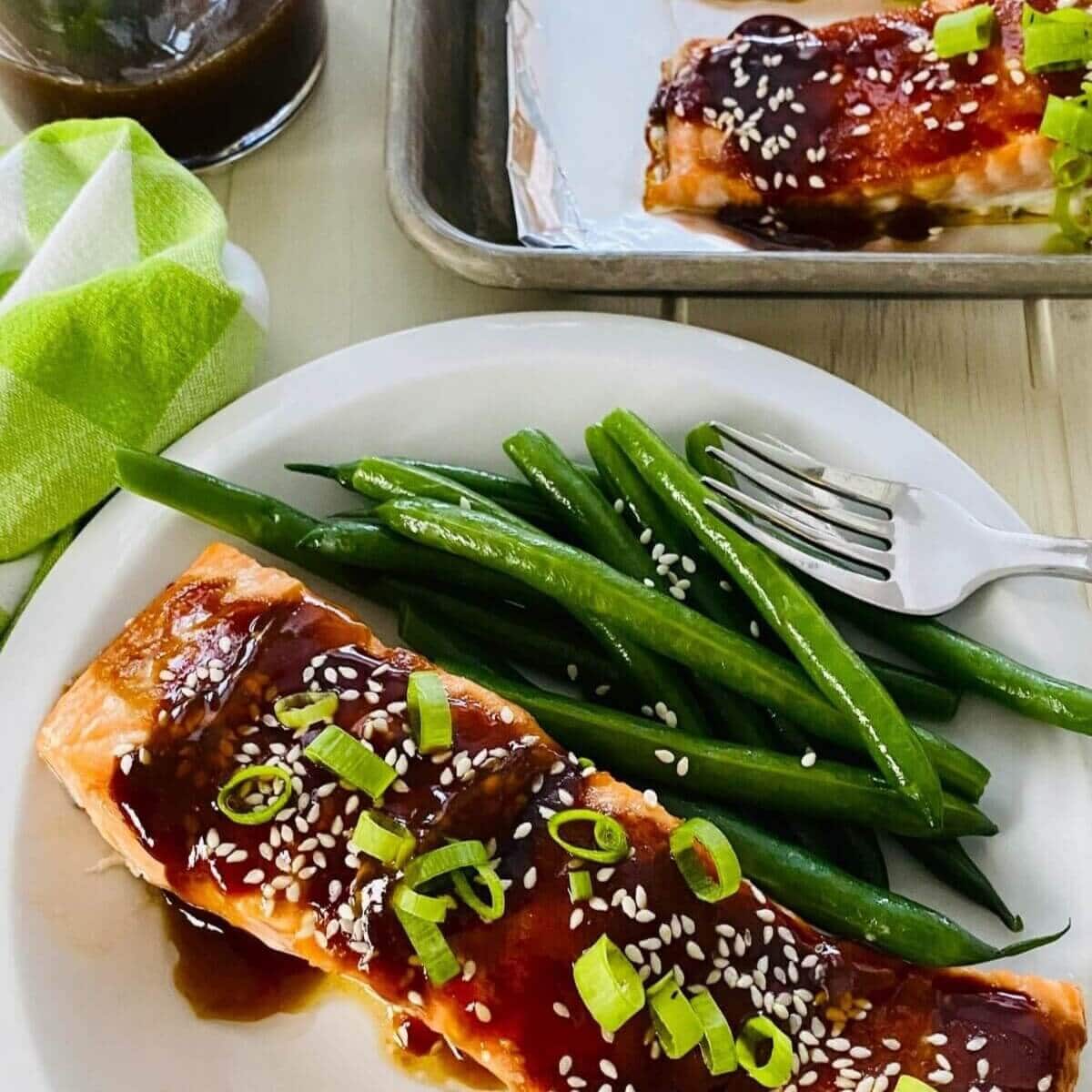 Baked Teriyaki Salmon Recipe (With Hoisin and No Marinating)