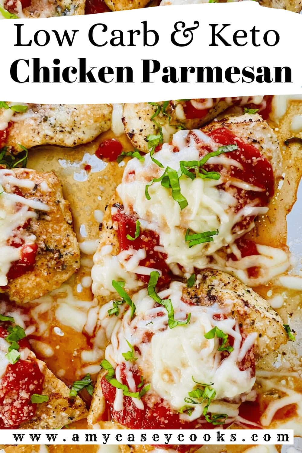 baked keto chicken parmesan.