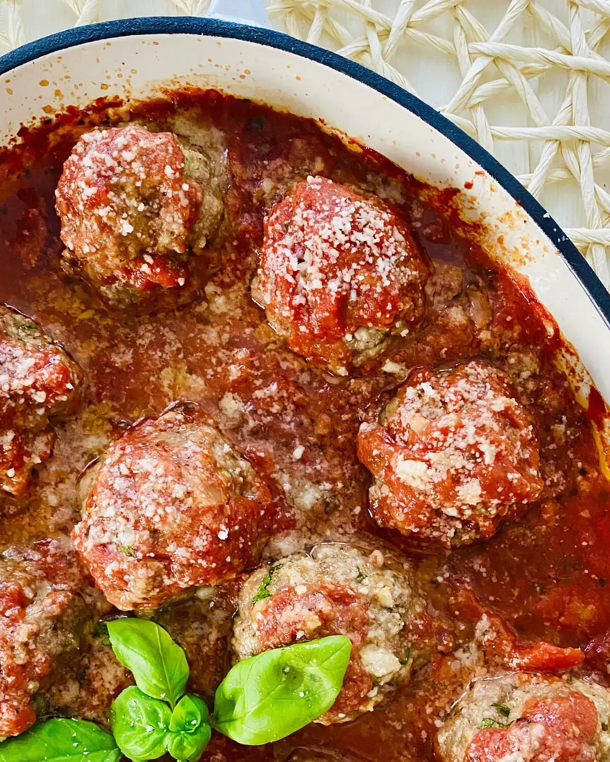 Baked Meatballs in Marinara Sauce