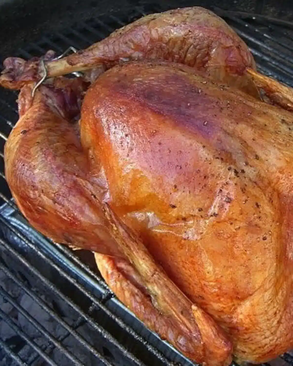 How to Grill a Whole Turkey {Charcoal or Gas Grill}