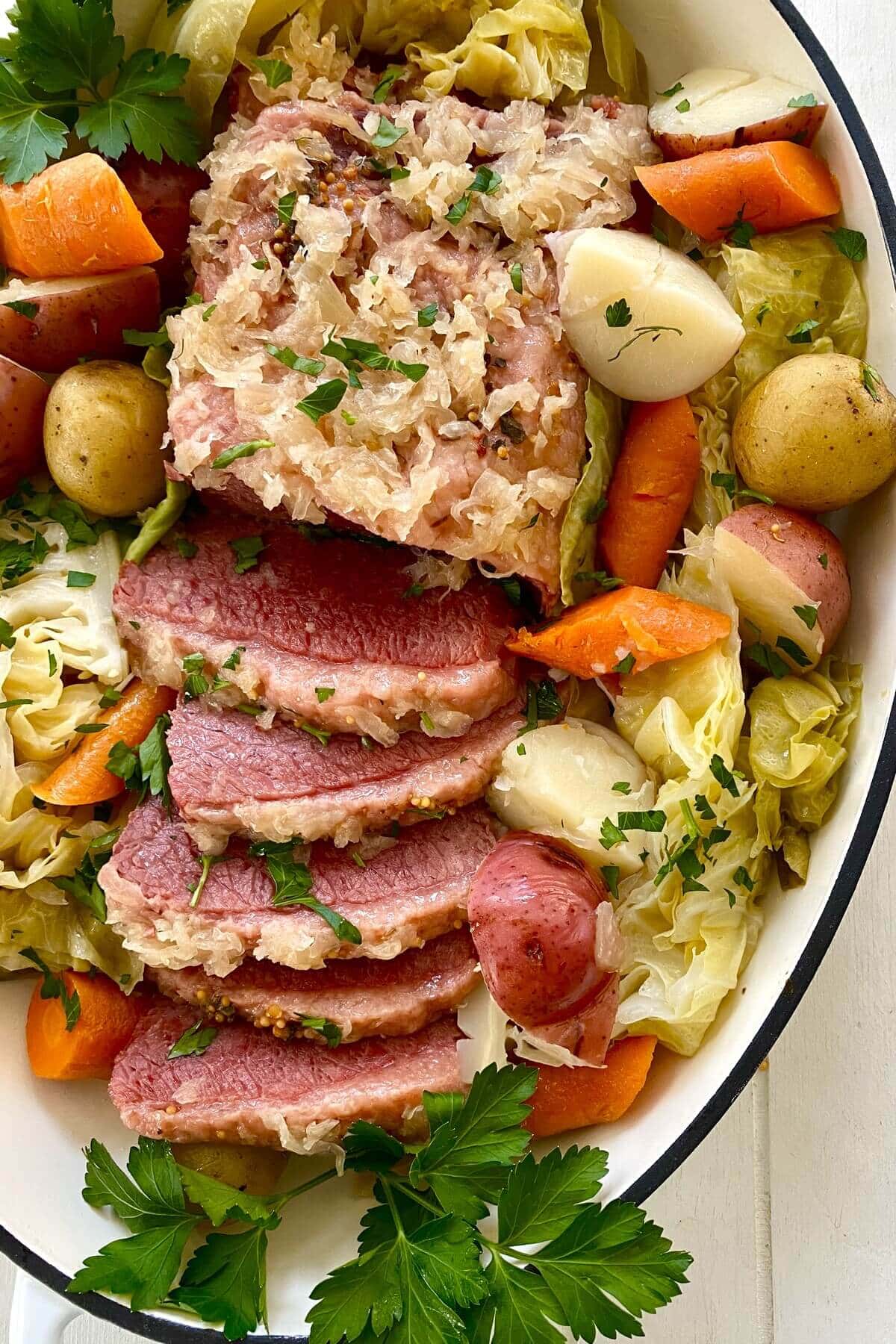 Instant Pot Corned Beef and Cabbage