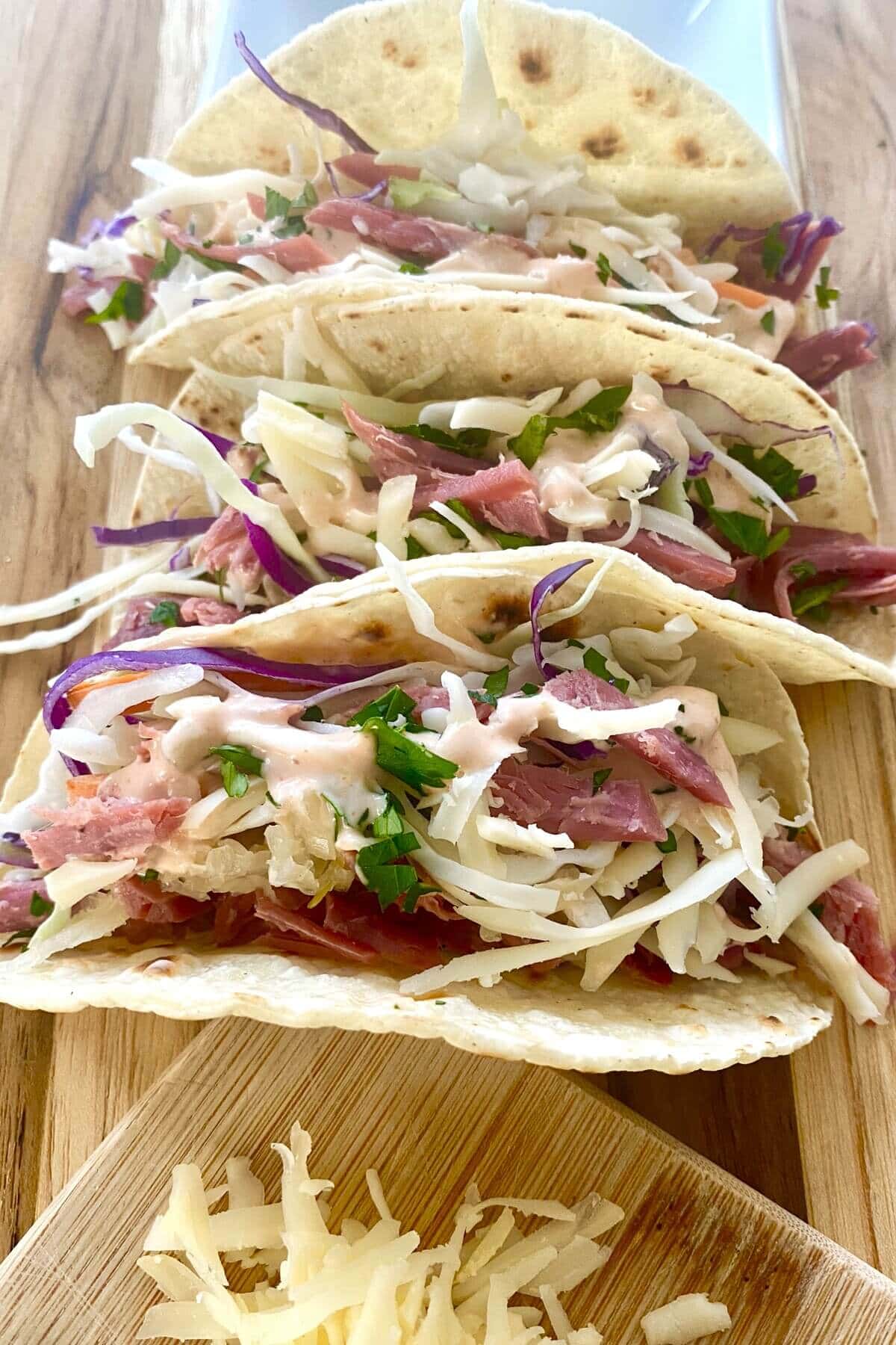 Irish Tacos with Corned Beef and Cabbage