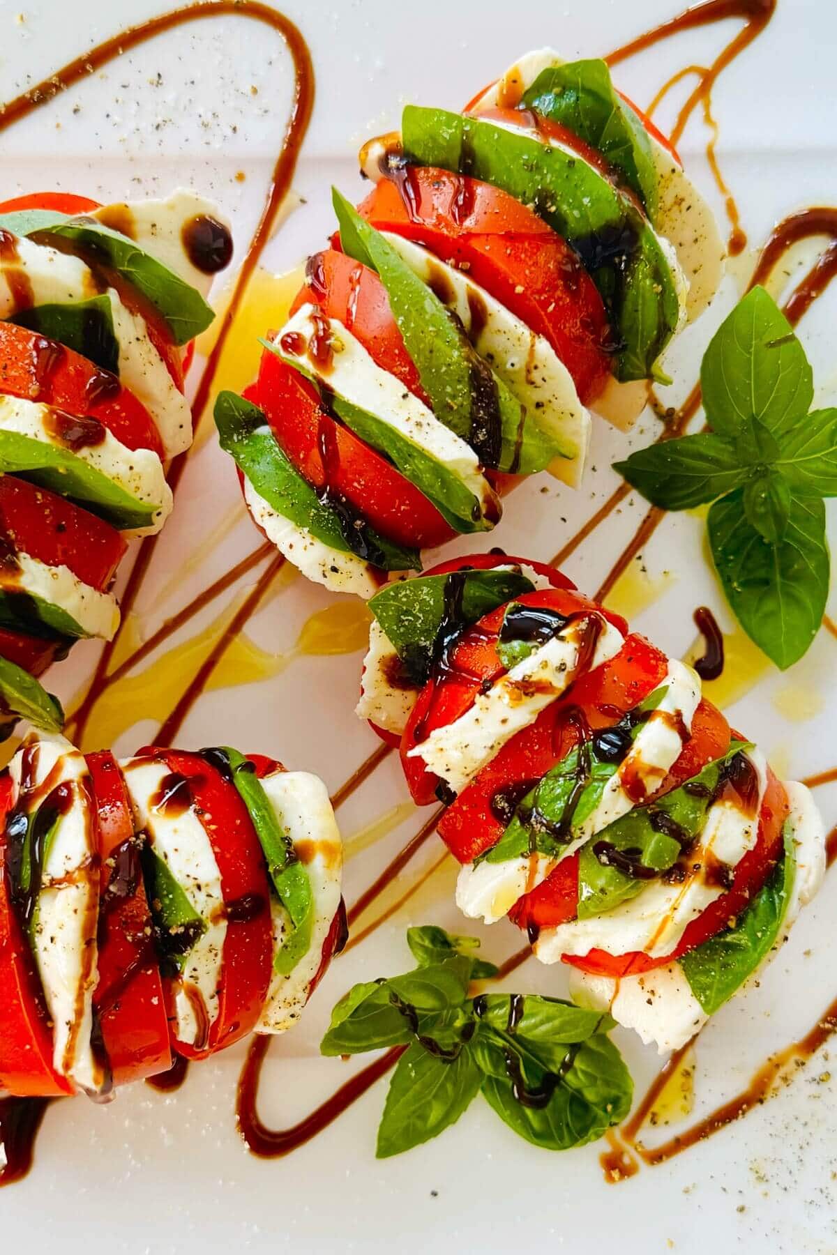 Stuffed Tomato, Mozzarella and Basil Caprese Salad