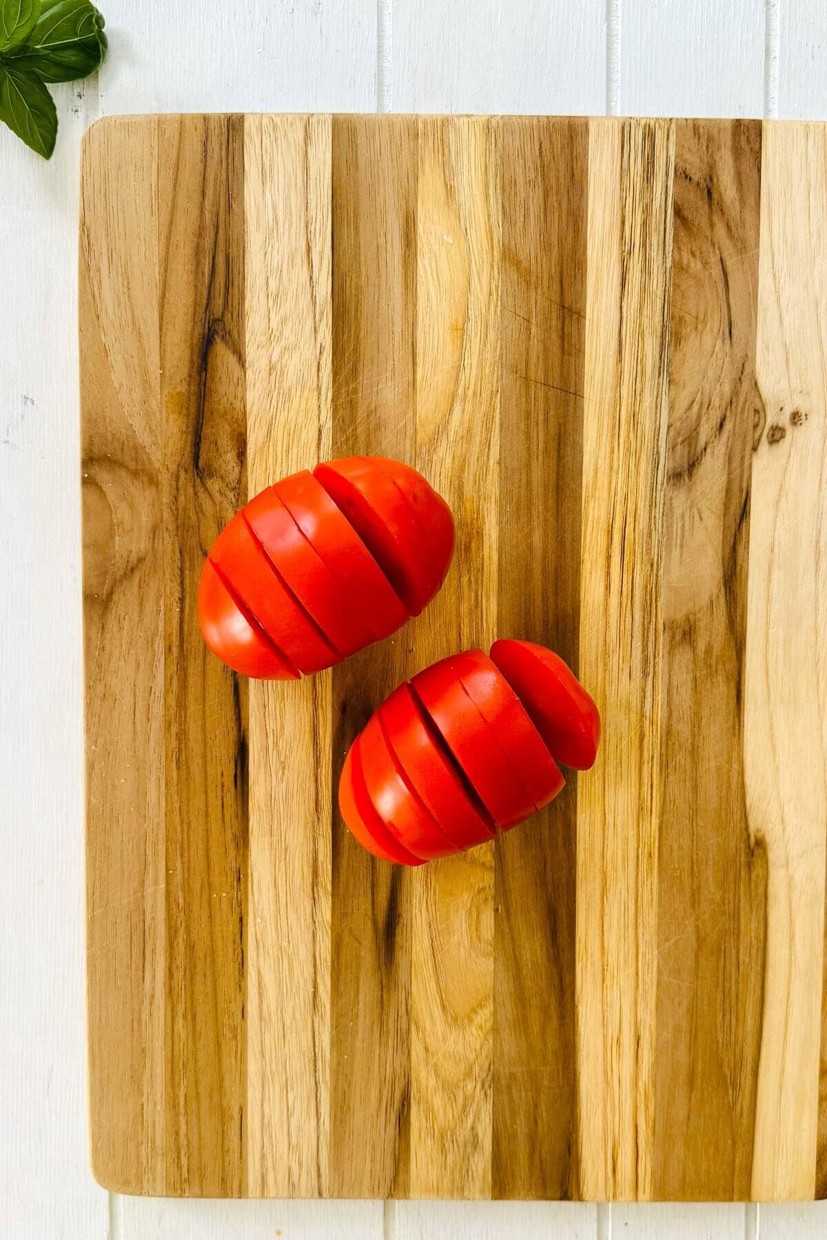 a sliced tomato.