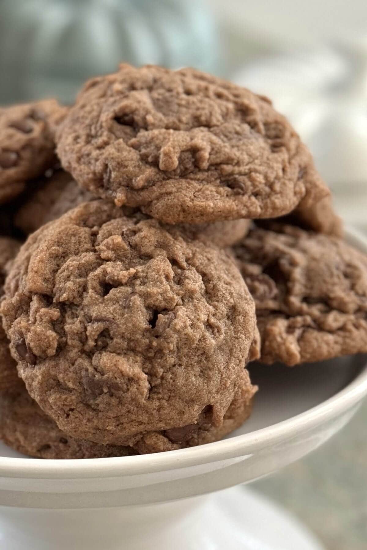Chocolate Chip Cookies with Chocolate Pudding