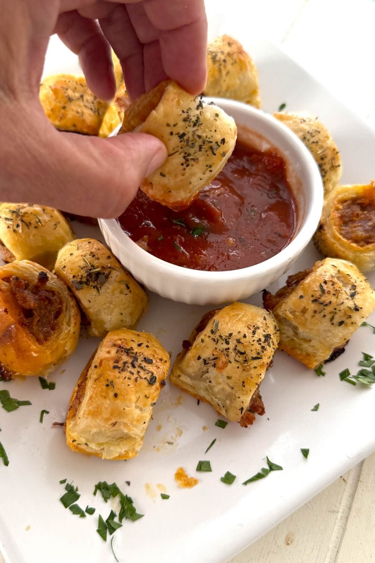 Homemade Sausage Rolls {aka Pizza Rolls!}