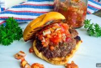 Garden Fresh Tomato Relish Burgers