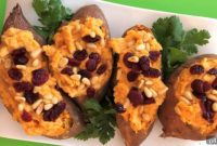 Coconut-Kissed Vegan Sweet Potato Boats