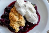 Homestyle Blueberry Cobbler