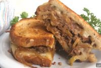 Decadent Caramelized Onion Patty Melt