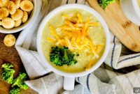 30-Minute Vegetarian Broccoli Cheddar Soup