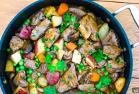 Beef Tenderloin, Mushroom & Potato Stew
