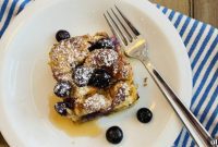 Blueberry Croissant French Toast Bake