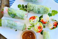 Fresh and Healthy Vegetable Spring Rolls