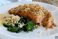 Crispy Pecan Salmon with Tangy Honey Mustard