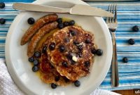 Irresistible Blueberry French Toast Pancakes