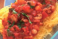 Veggie Bolognese on Golden Spaghetti Squash