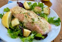 Roasted Salmon Caesar Salad